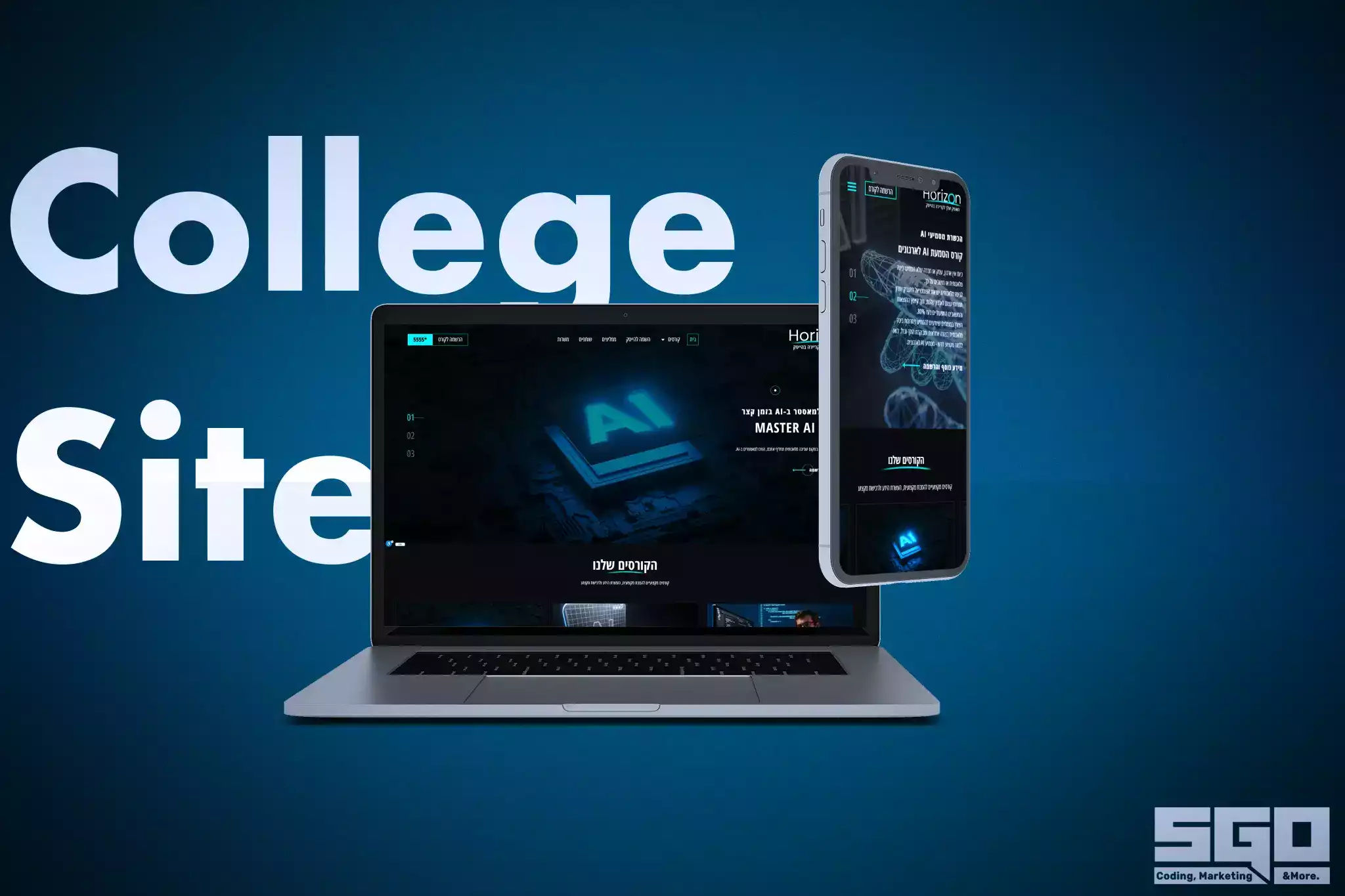 Building a course website in 2 languages for AI Horizon College