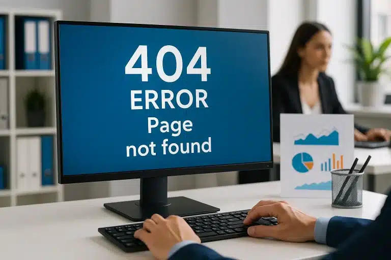 404 error page on a website, how to handle it correctly?