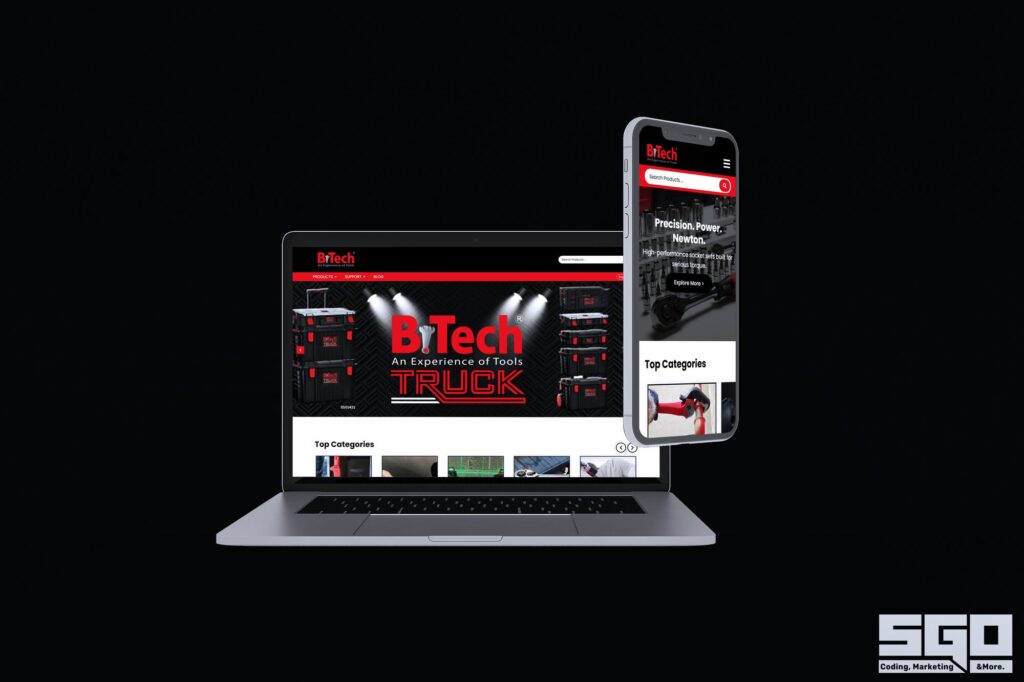 B-Tech Tools website