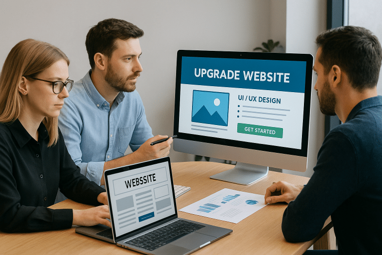 Upgrading an existing website as a professional business solution