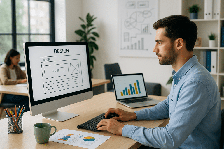 What makes the web design process more accurate and efficient