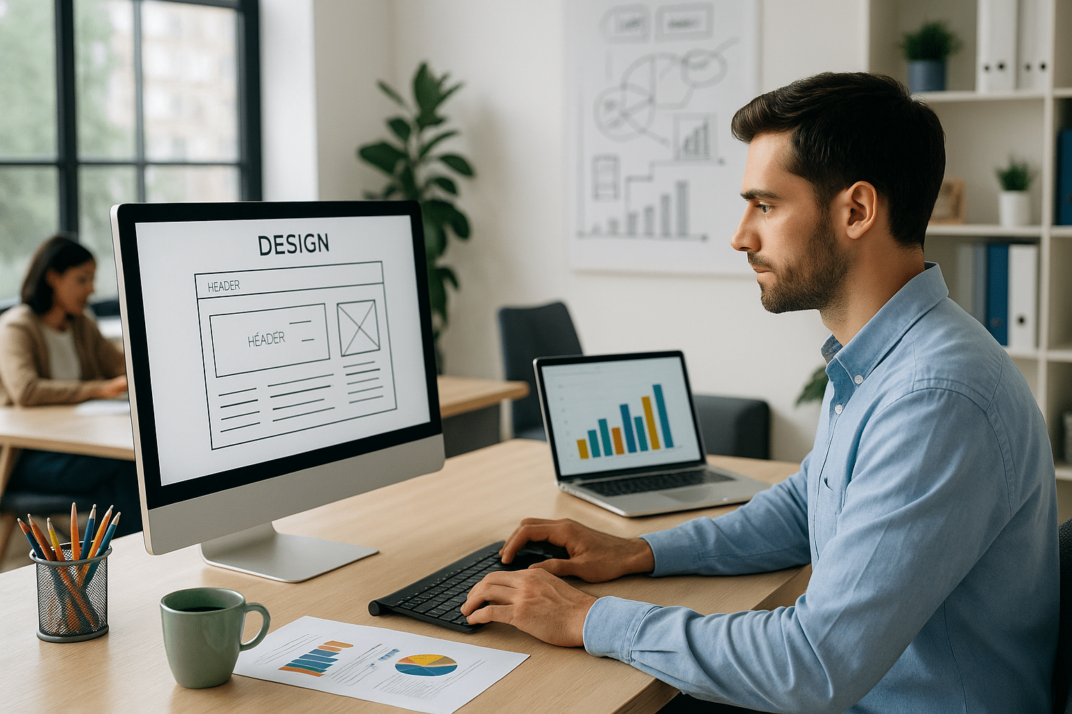 What makes the web design process more accurate and efficient