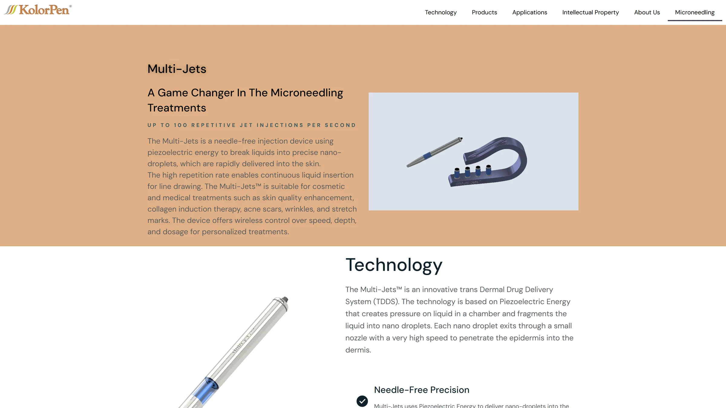 Hero section of the Multi-Jets landing page.