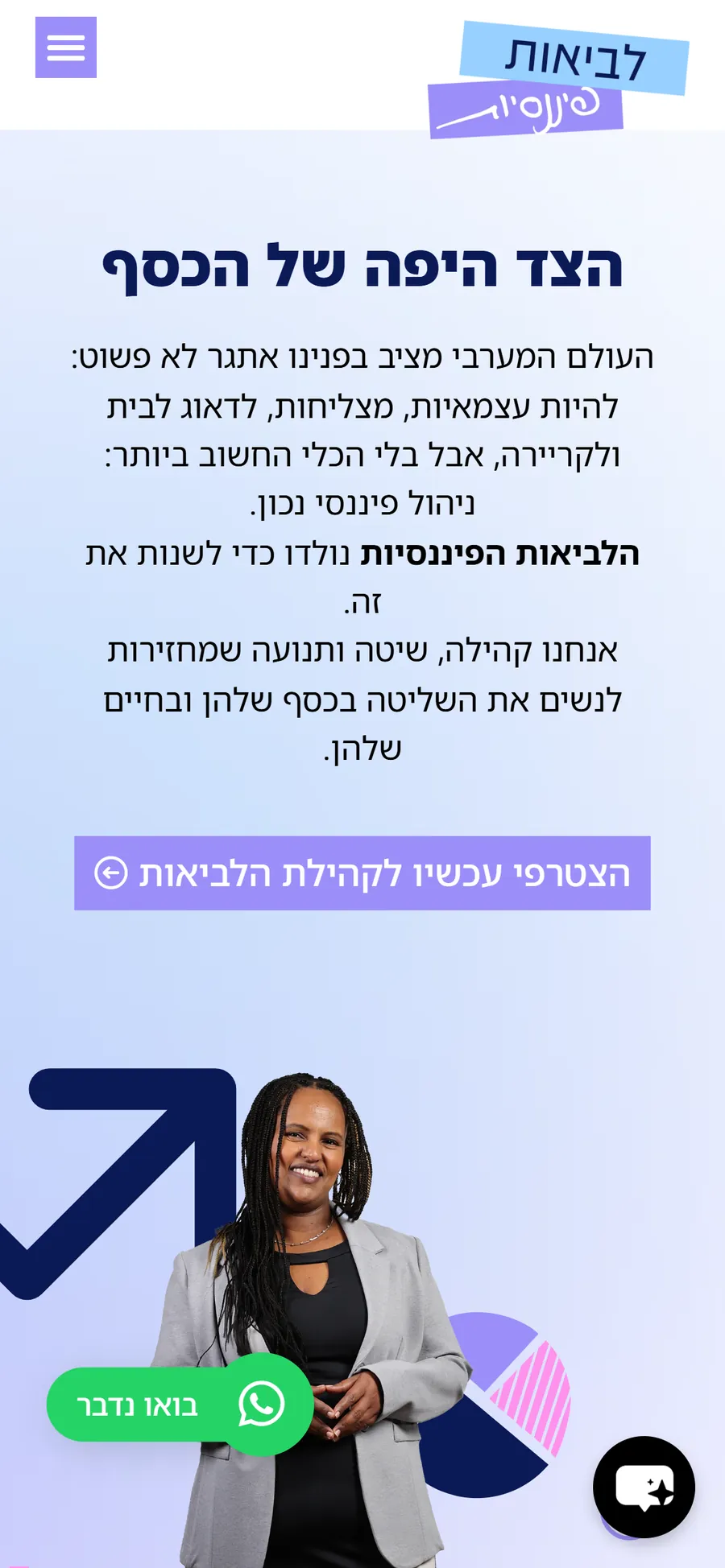 Levaiot Finansiot website on a mobile phone, screen 1